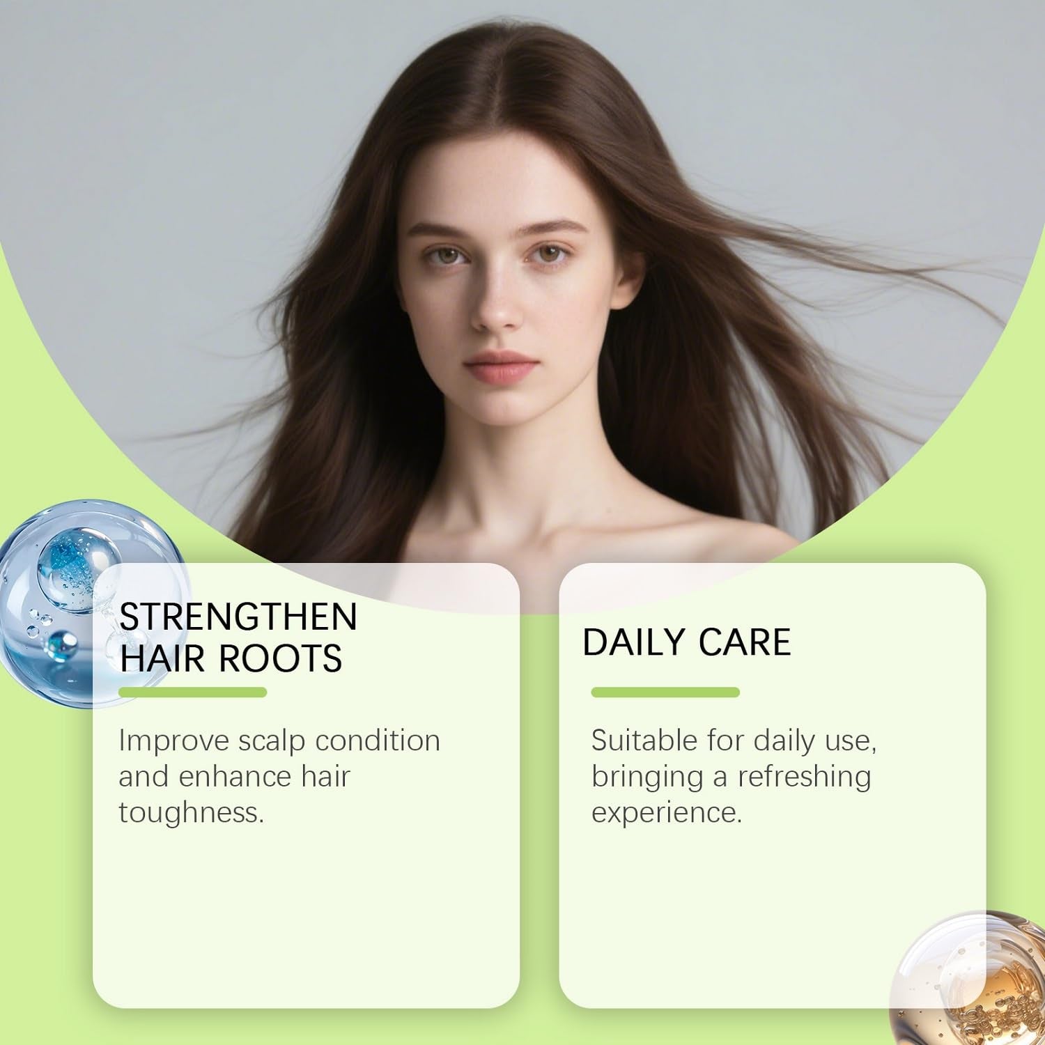 Hair Regrowth System - Advanced Hair Growth Treatment Ginseng,Eclipta Prostrata,Peppermint Oil and Ginger Root,Micro System Hair Treatment for Thicker,Strengthens Roots for Men and Women