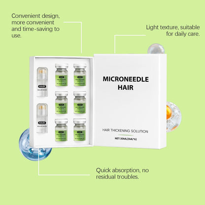 Hair Regrowth System - Advanced Hair Growth Treatment Ginseng,Eclipta Prostrata,Peppermint Oil and Ginger Root,Micro System Hair Treatment for Thicker,Strengthens Roots for Men and Women
